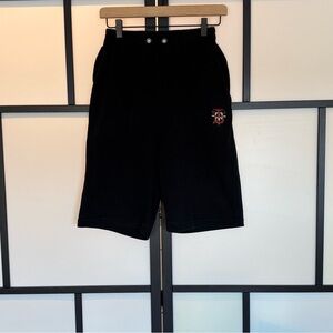 BURBERRY London youth boy XL Black shorts Athleisure designer minimalist Gorp